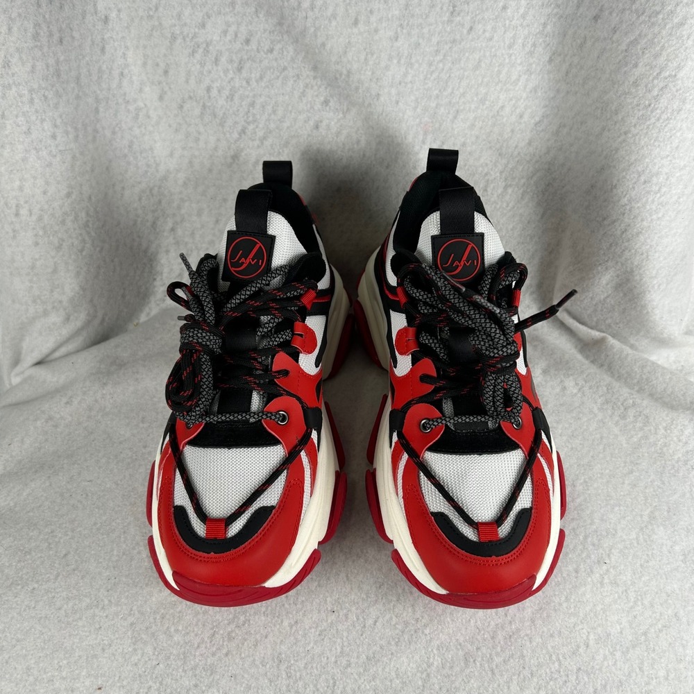 Javi Thrive Sneakers Mens Size 11 Red White Black Chunky Dad Shoes Streetwear